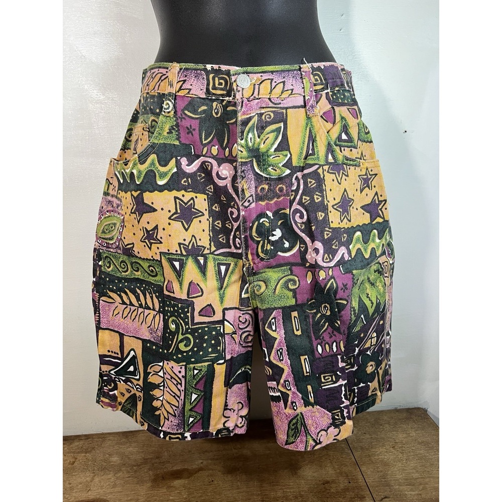Vintage Not Guilt 80s 90s Women's 11/12 Shorts, Flared Trunks Punk Nostalgia Sk8